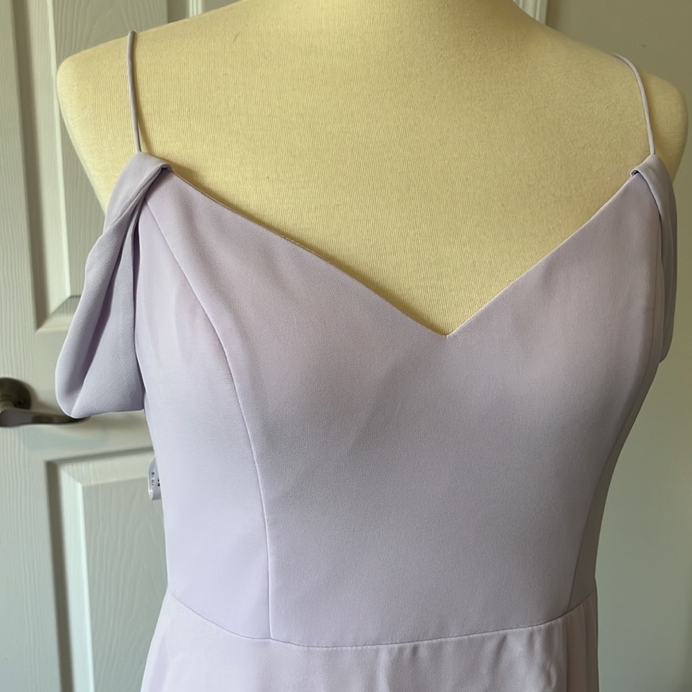 LEVKOFF Lilac Bridesmaid Formal Full Length Dress - Picture 2 of 7